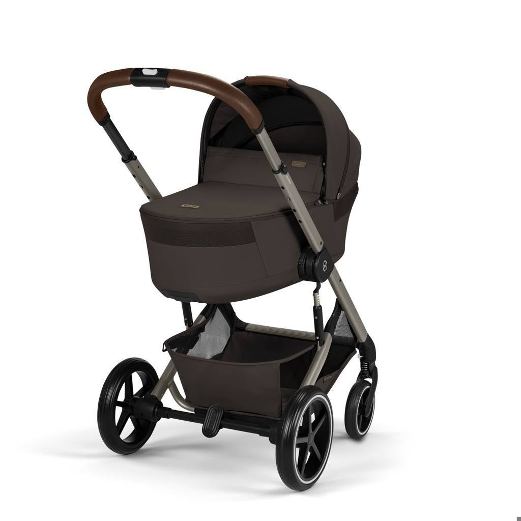 Cybex® Otroški voziček z zložljivo košaro 2v1 Balios S Lux Chocolate Brown (Taupe Frame)