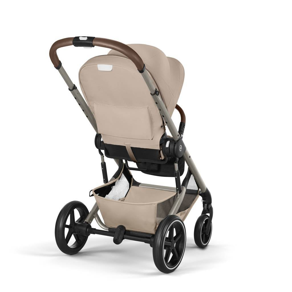 Cybex® Otroški voziček z zložljivo košaro 2v1 Balios S Lux Almond Beige (Taupe Frame)