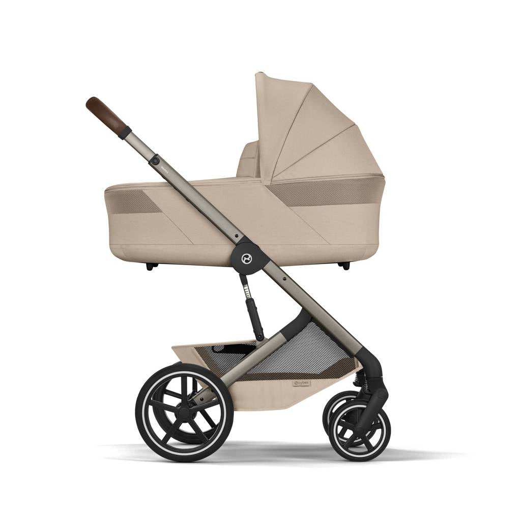 Cybex® Otroški voziček s košaro 2v1 Balios S Lux Almond Beige (Taupe Frame)