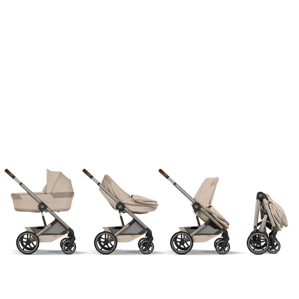 Cybex® Balios™ S Lux Stroller Almond Beige (Taupe Frame)