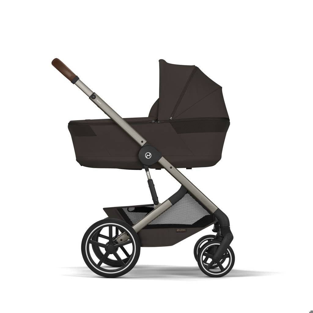 Cybex® Otroški voziček z zložljivo košaro 2v1 Balios S Lux Chocolate Brown (Taupe Frame)