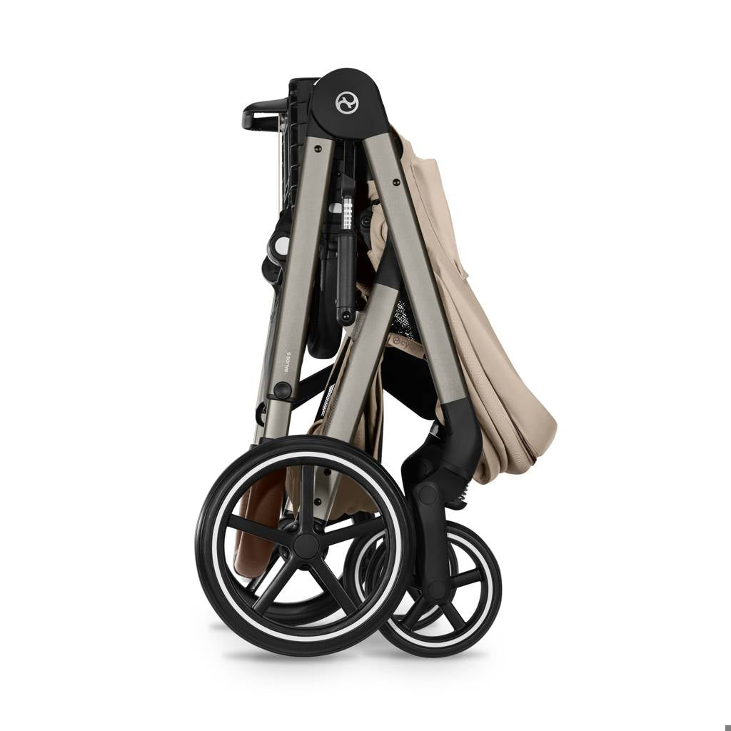 Cybex® Otroški voziček s košaro 2v1 Balios S Lux Almond Beige (Taupe Frame)