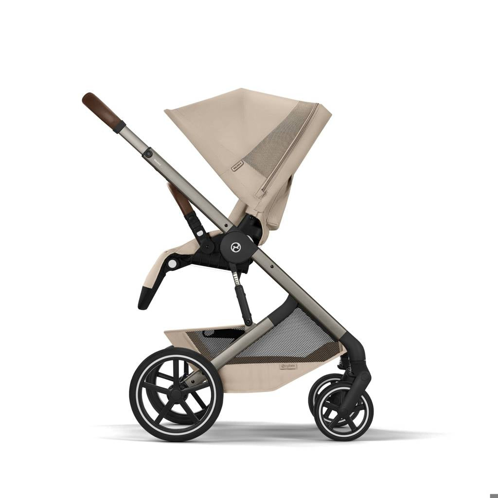 Cybex® Otroški voziček s košaro 2v1 Balios S Lux Almond Beige (Taupe Frame)