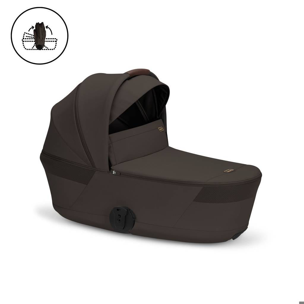 Cybex® Otroški voziček z zložljivo košaro 2v1 Balios S Lux Chocolate Brown (Taupe Frame)