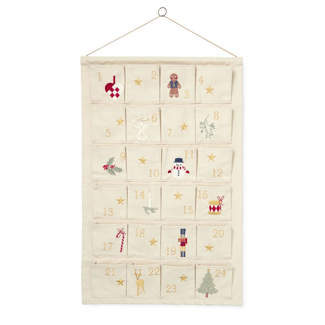 CamCam® Calendario dell'Avvento GOTS Beige