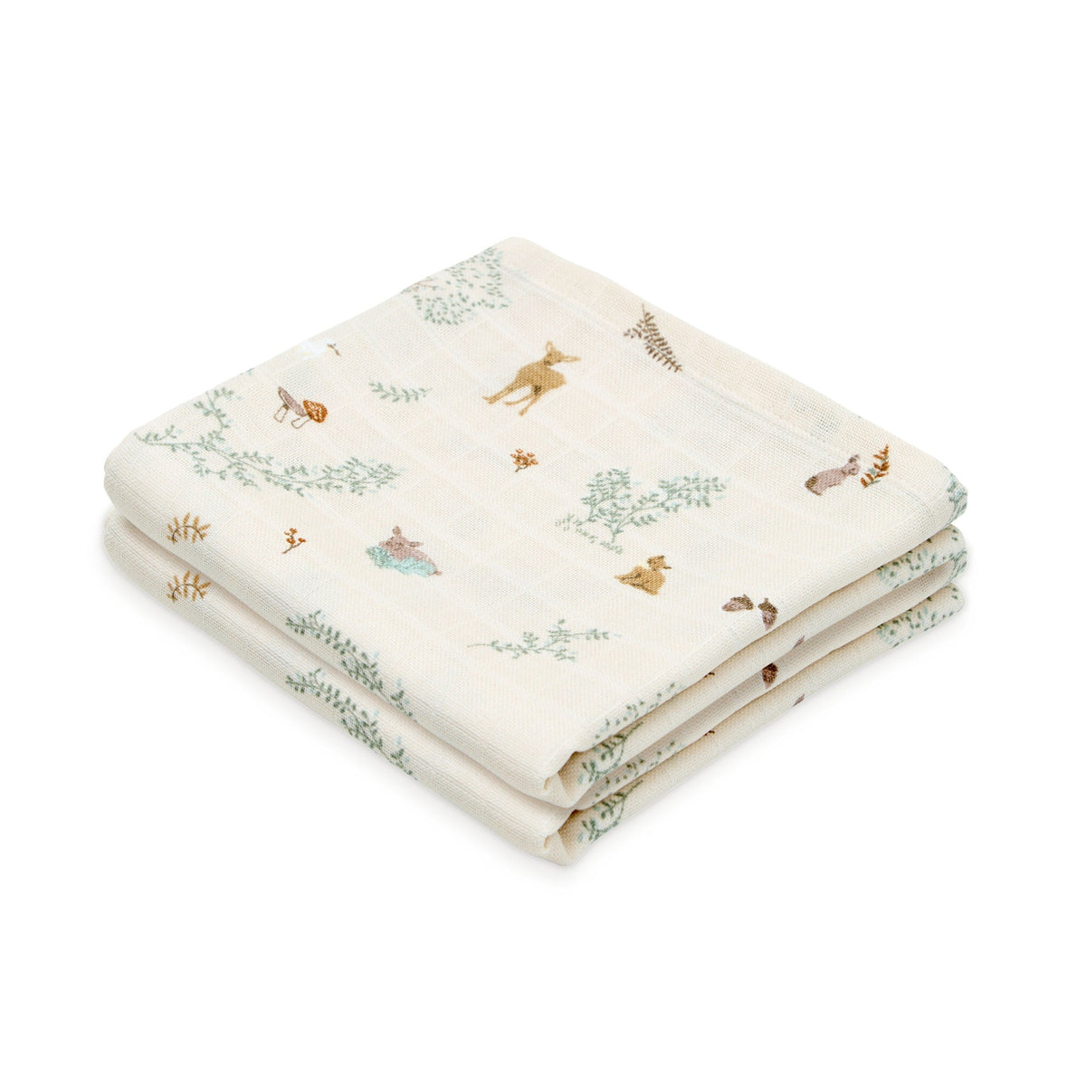 CamCam® Komplet 2 tetra pleničk 70x70 GOTS Woodland
