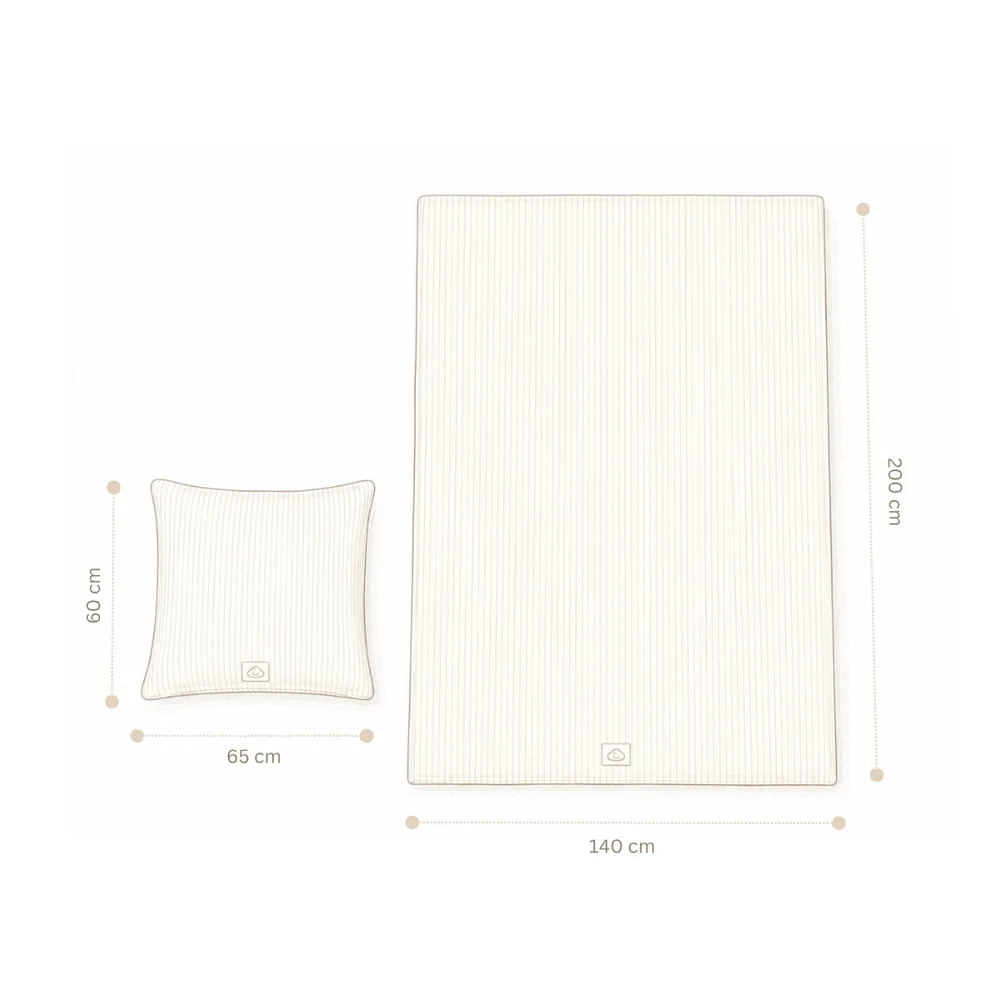 CamCam® Linge de lit GOTS Caprice 140x200