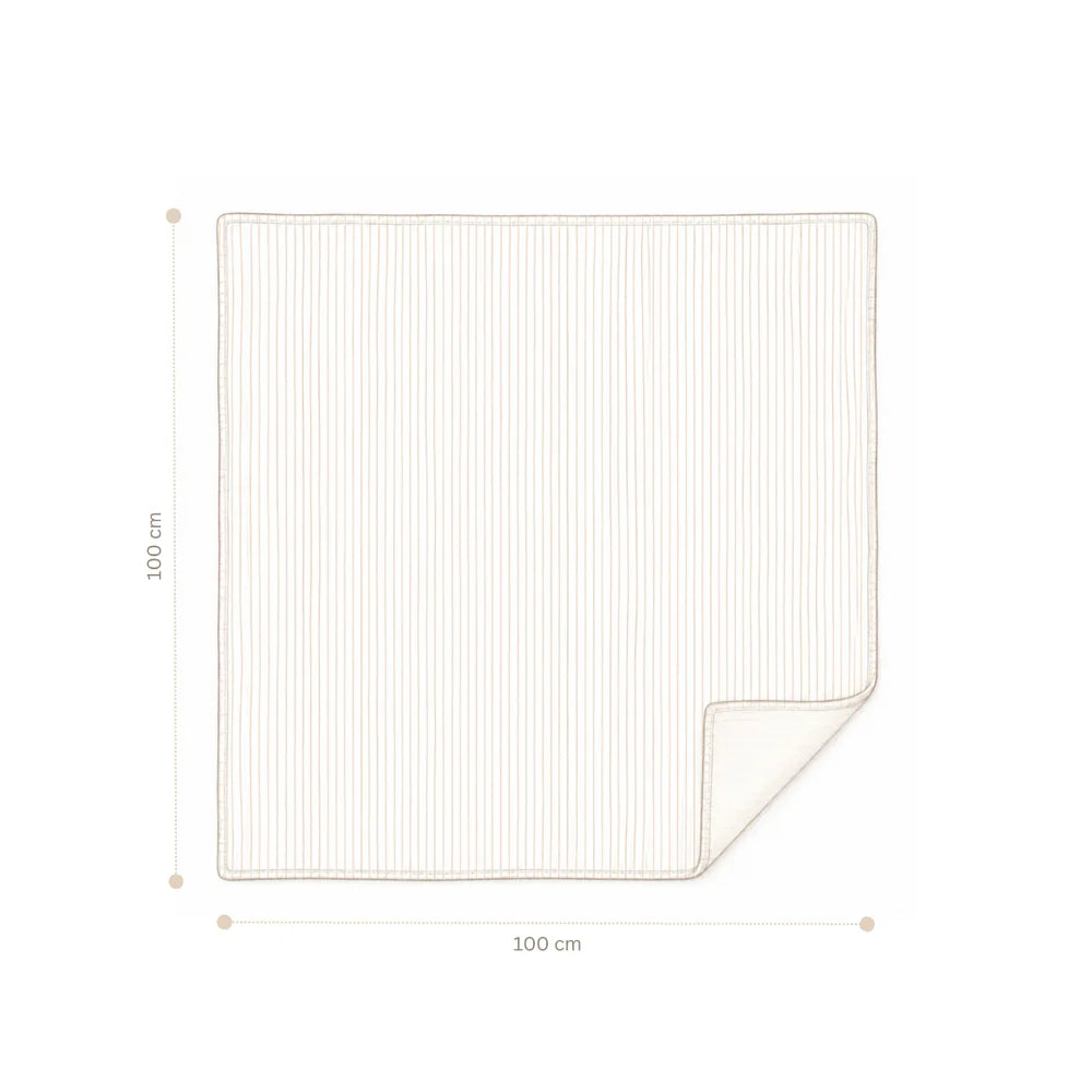 CamCam® Couverture en mousseline GOTS Caprice 100x100