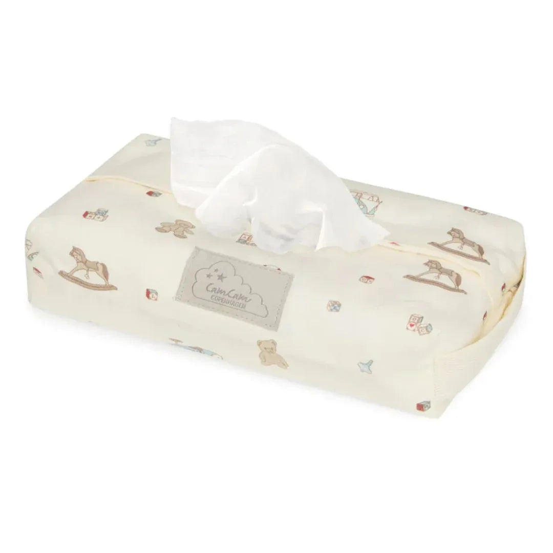 CamCam® Toaletna torbica za vlažilne robčke GOTS Vintage Toys Cam Cam Copenhagen