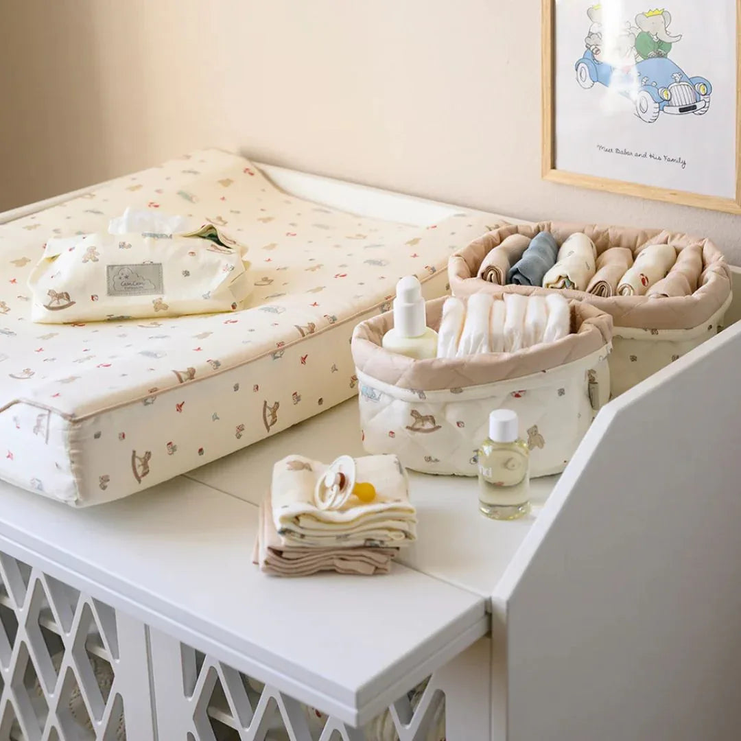 CamCam® Toaletna torbica za vlažilne robčke GOTS Vintage Toys Cam Cam Copenhagen