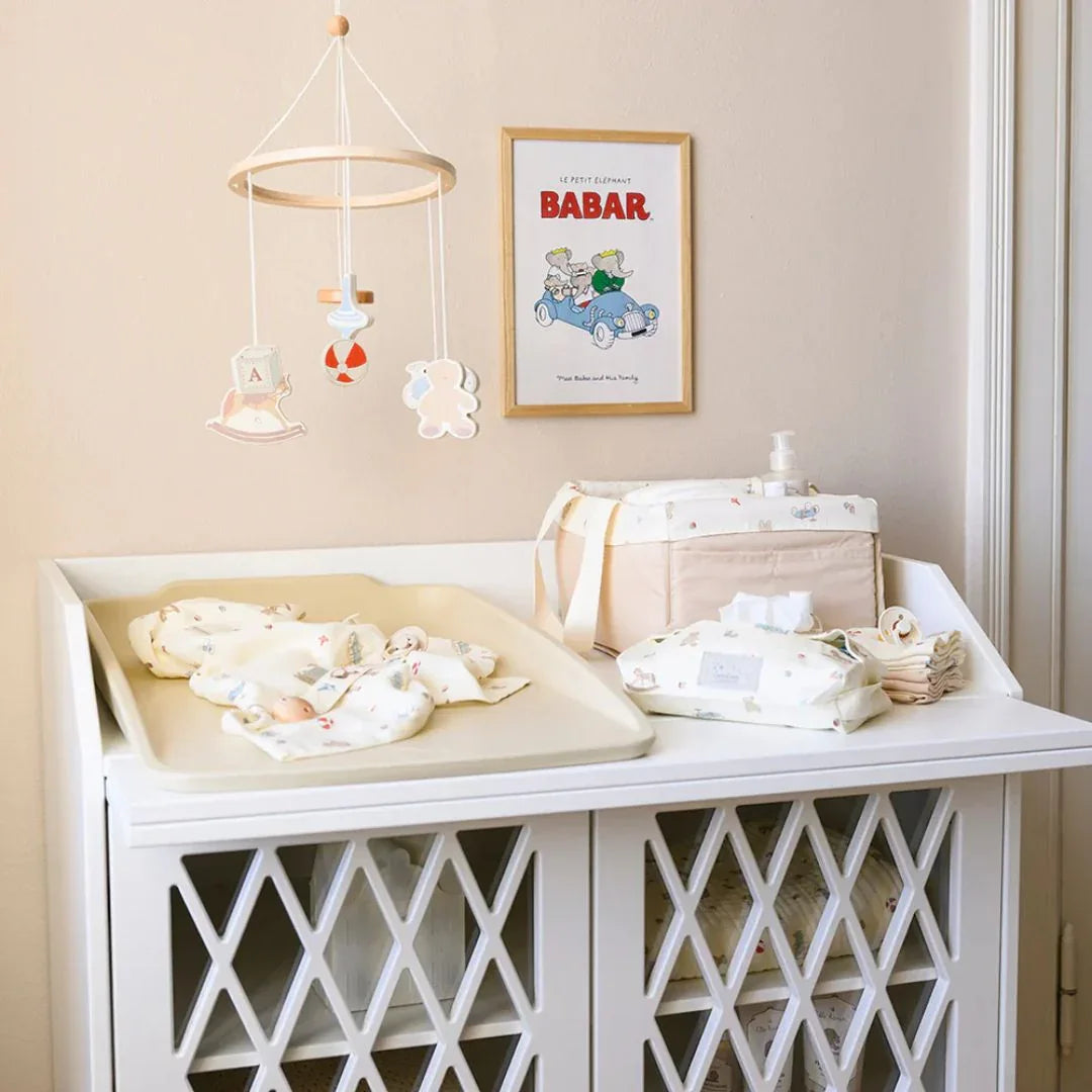 CamCam® Toaletna torbica za vlažilne robčke GOTS Vintage Toys Cam Cam Copenhagen