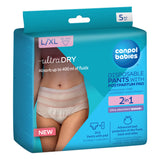 Canpol babies® 2v1 ultra vpojne poporodne hlačke z vložkom L/XL 5 kos