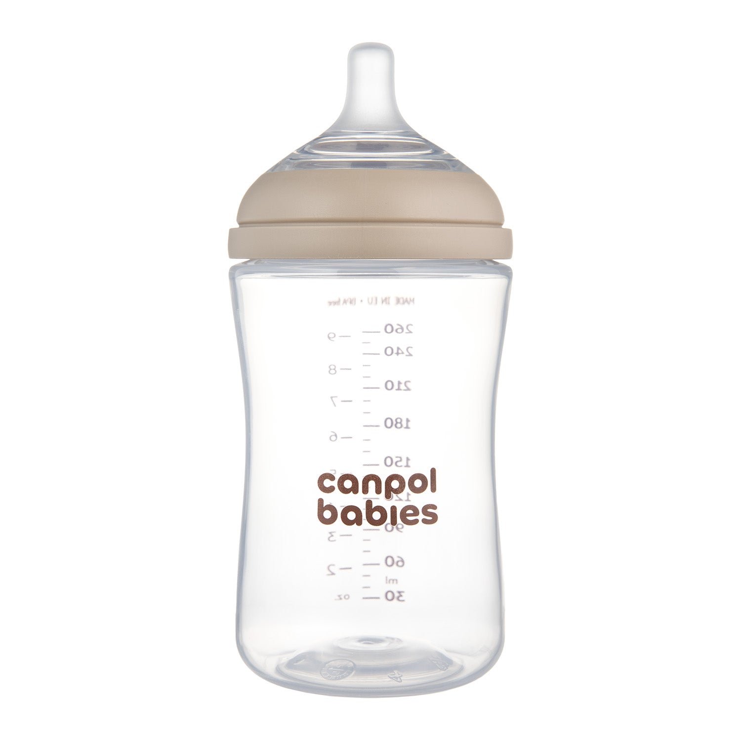 Canpol babies® Anti-colic steklenička z dvopodročnim cucljem Natural Shape 260ml