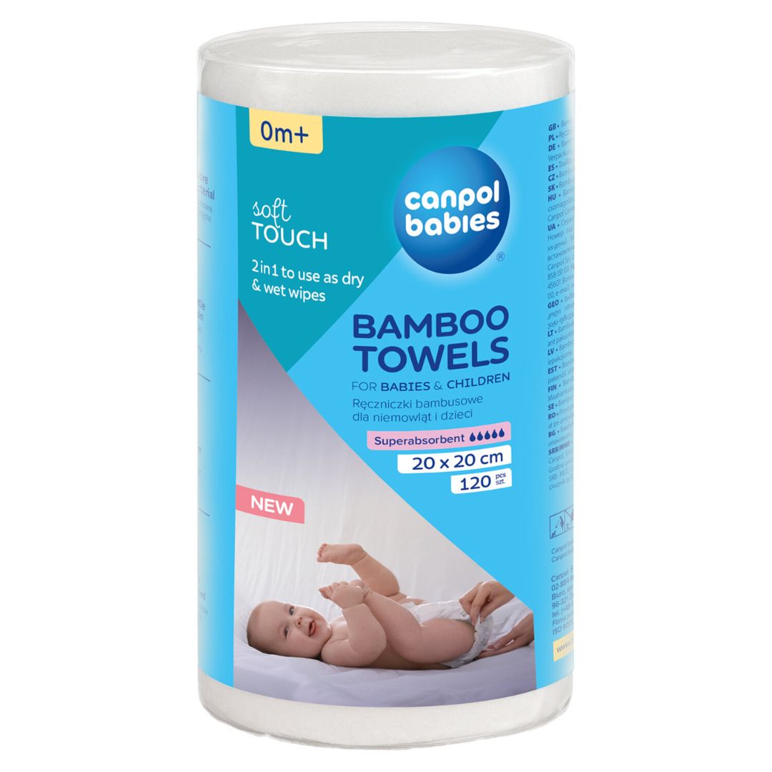 Canpol babies® Salviette in bambù per neonati e bambini 120 pz