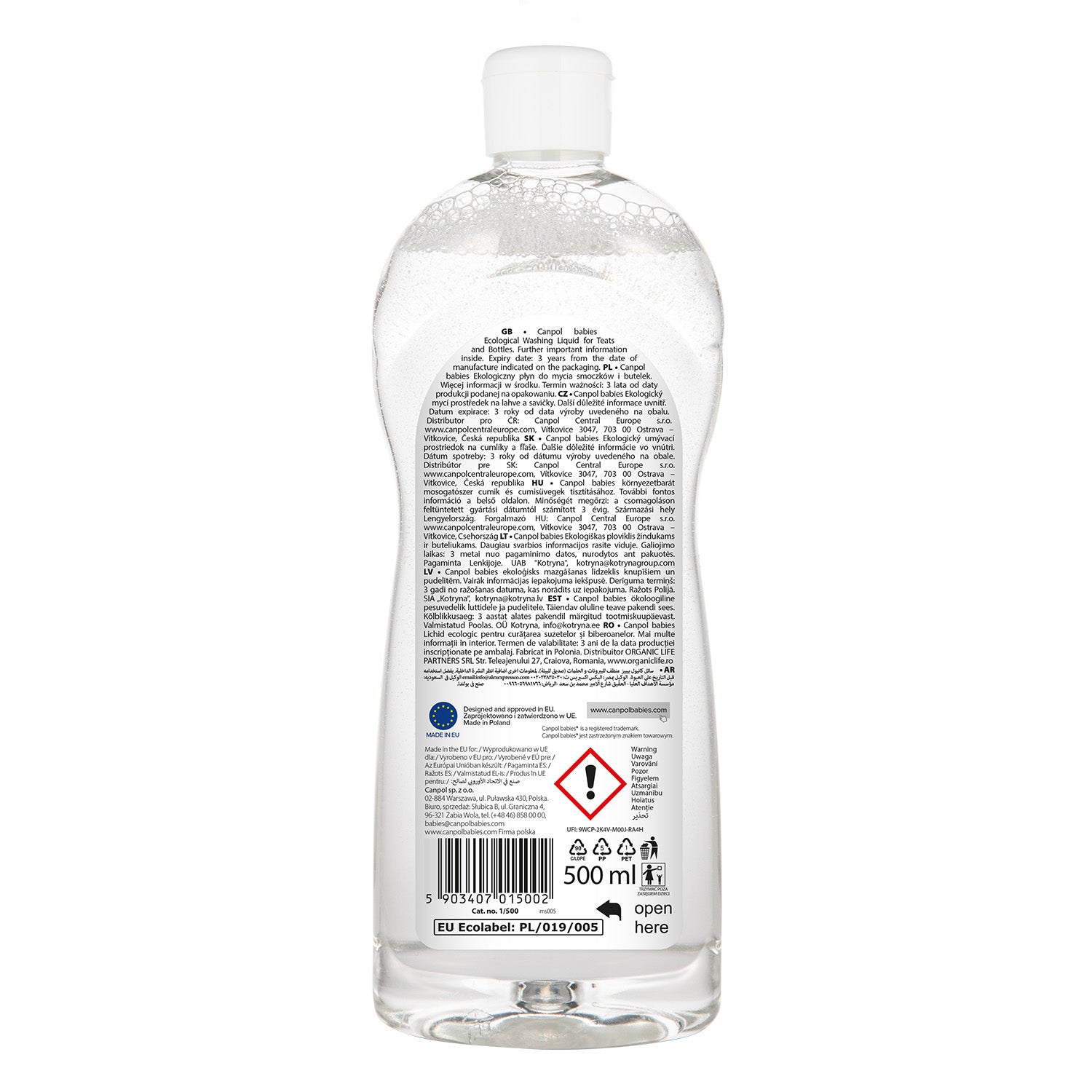 Canpol babies® Ekološko čistilo za stekleničke in cuclje 500 ml