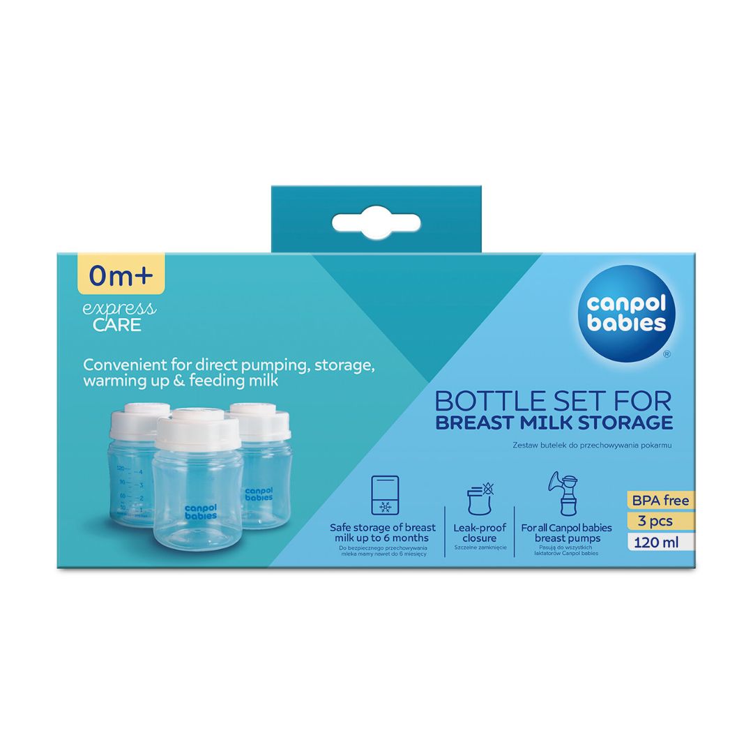 Canpol babies® Bottle Set for Breast Milk Storage 3x120ml