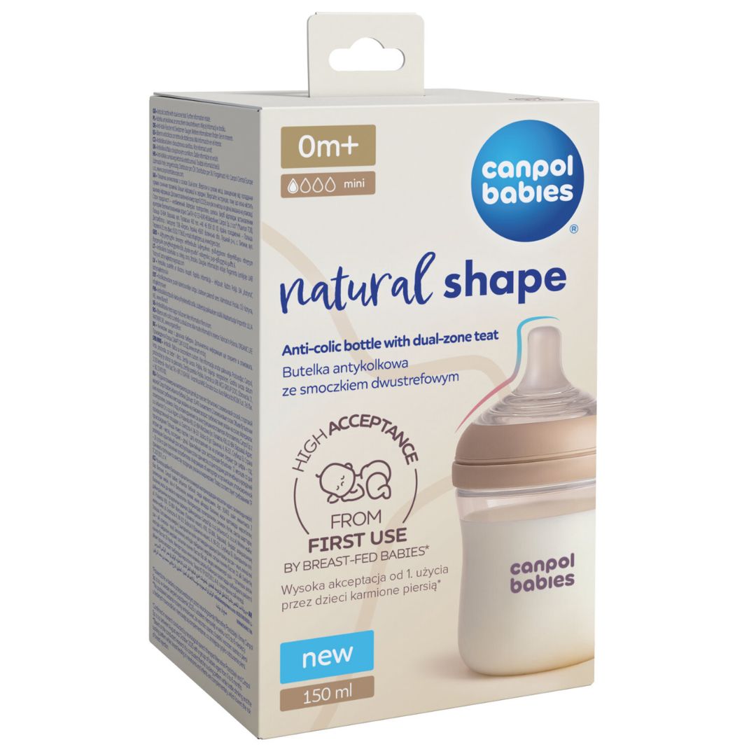 Canpol babies® Steklenička Natural Shape 150 ml 2 kos