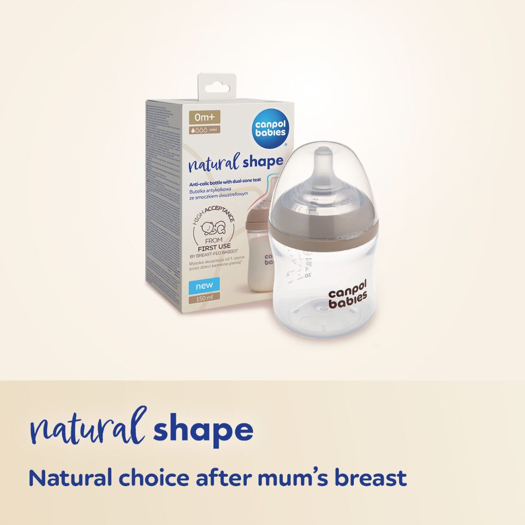 Canpol babies® Steklenička Natural Shape 150 ml 2 kos
