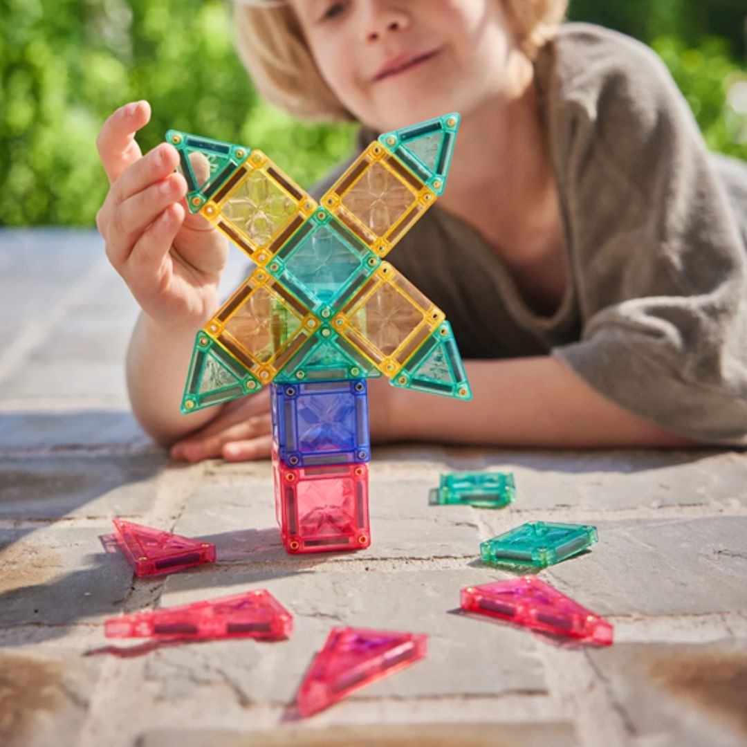 Cleverclixx® Magnetne ploščice Mini Tiles Pack Pastel 28 kos Cleverclixx