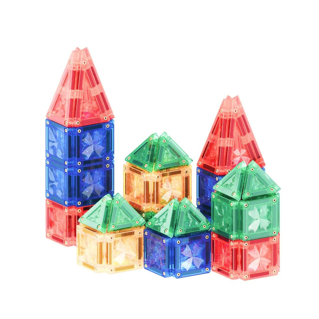 Cleverclixx® Magnetne ploščice Mini Tiles Pack Intense 28 kos Cleverclixx