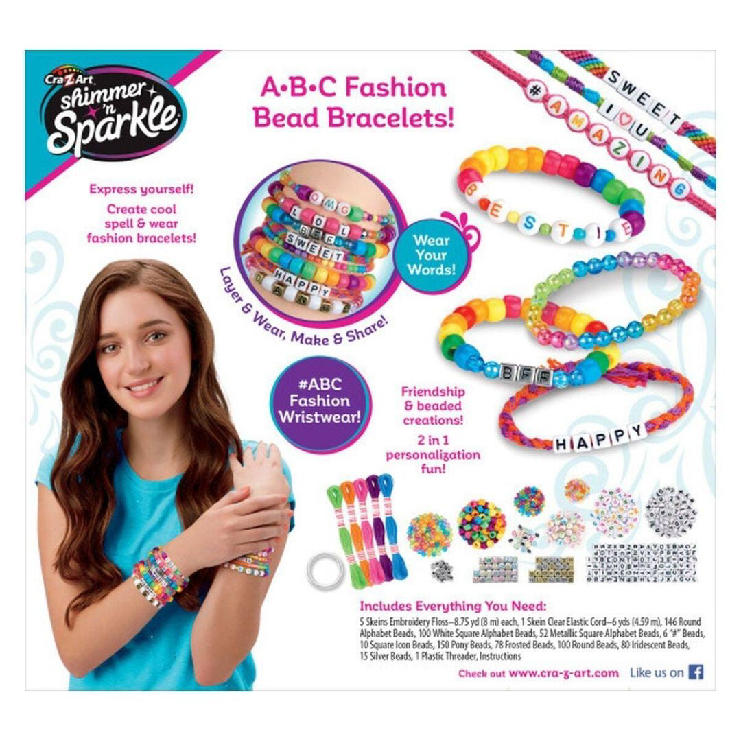 CrazArt® Set za izdelavo zapestnic ABC Fashion BB CrazArt