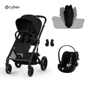 Cybex® Poussette 3en1 avec nacelle pliable Balios S Lux + Siège auto Cloud G3 Moon Black