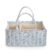 Mushie® Diaper Caddy Blue Flowers