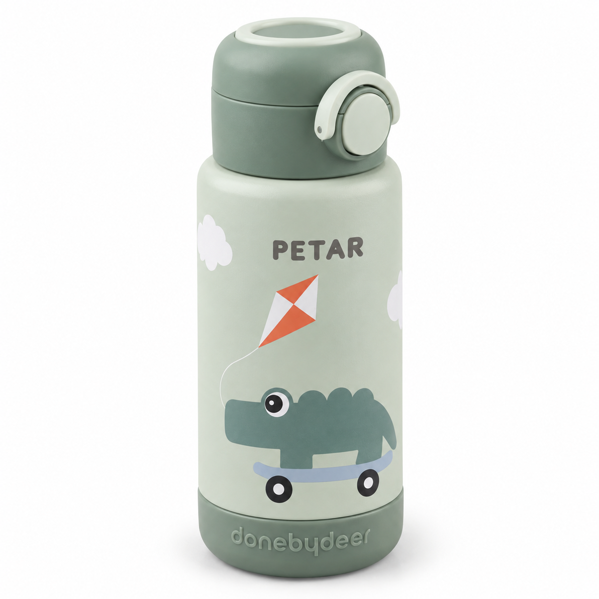 Done by Deer® Steklenička 340ml Playground Green PETAR