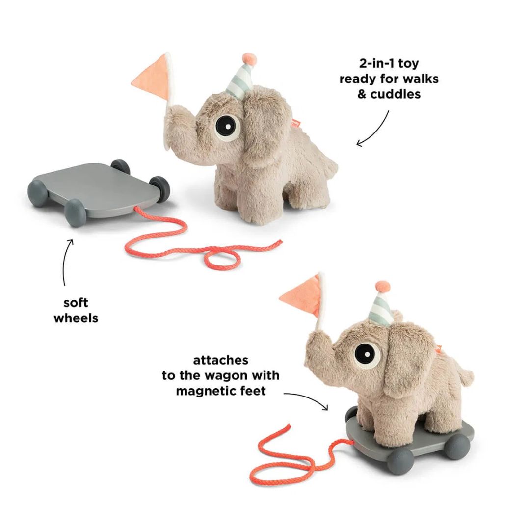 Done by Deer® Igračka na poteg 2v1 Elphee Sand Done by Deer