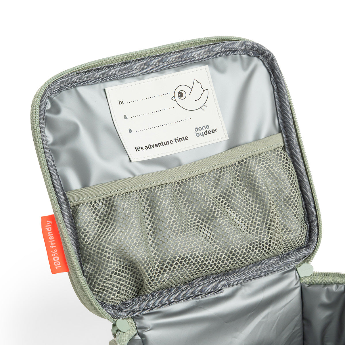 Done by Deer® Izolirana torba za malico Tiny trails Green 2,8l Done by Deer