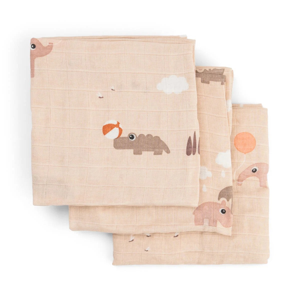Done by Deer® Ensemble de 3 langes en tétra Playground Powder 65x65