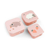Done by Deer® Komplet posodic za prigrizke Tiny farm Powder