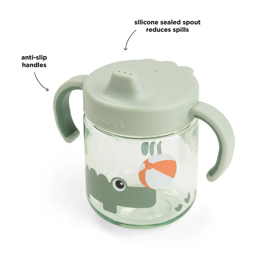 Done by Deer® Lonček s pokrovčkom in ročaji Playground Green Done by Deer