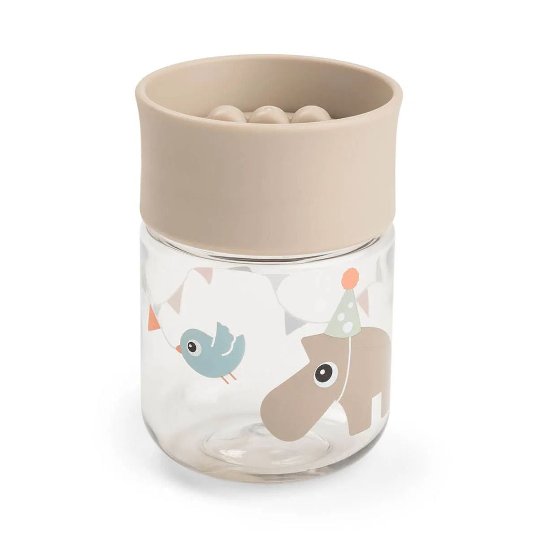 Done by Deer® Lonček za učenje pitja 360° Celebration Sand Done by Deer