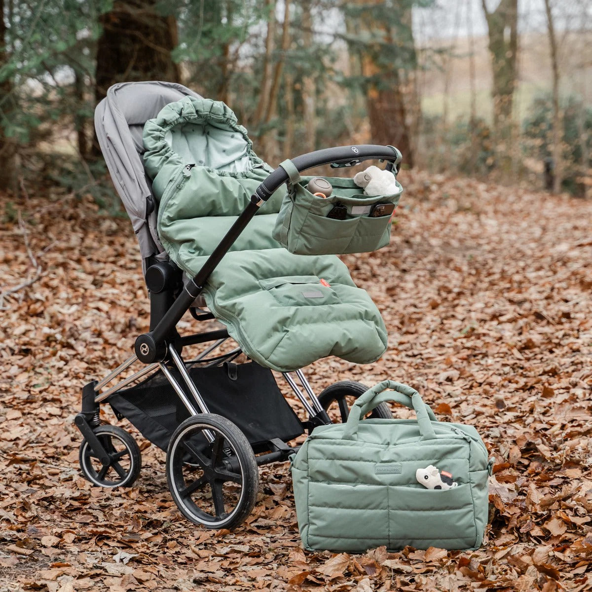 Done by Deer® Stroller organiser Green