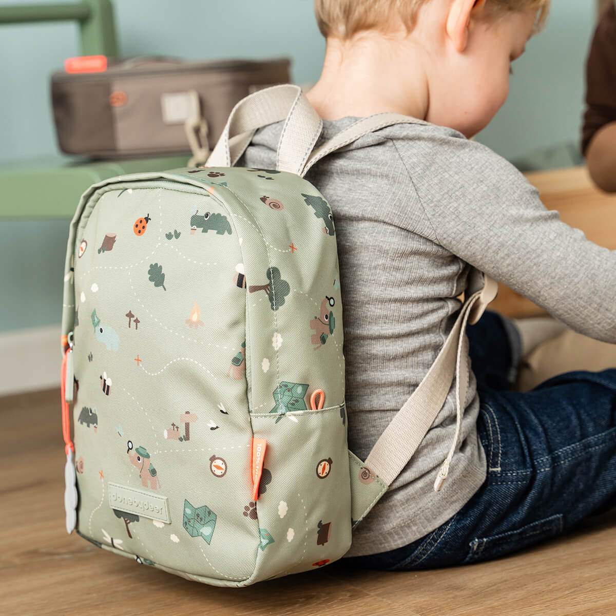 Done by Deer® Otroški nahrbtnik Tiny trails Green 4l Done by Deer