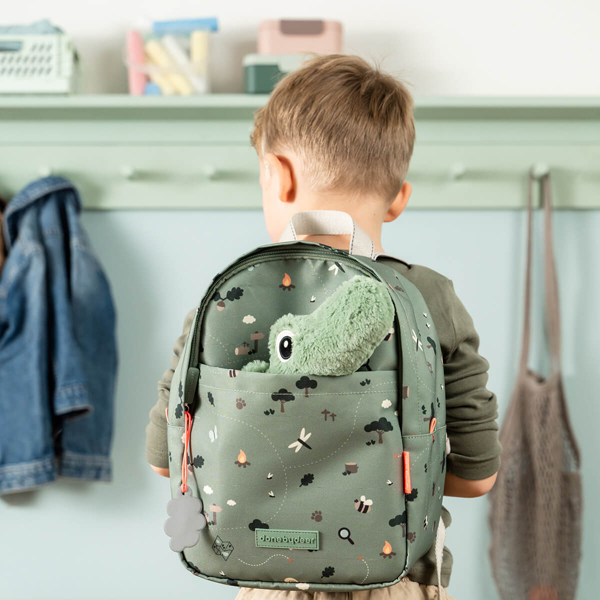 Done by Deer® Otroški nahrbtnik Tiny trails Green 7,5l Done by Deer