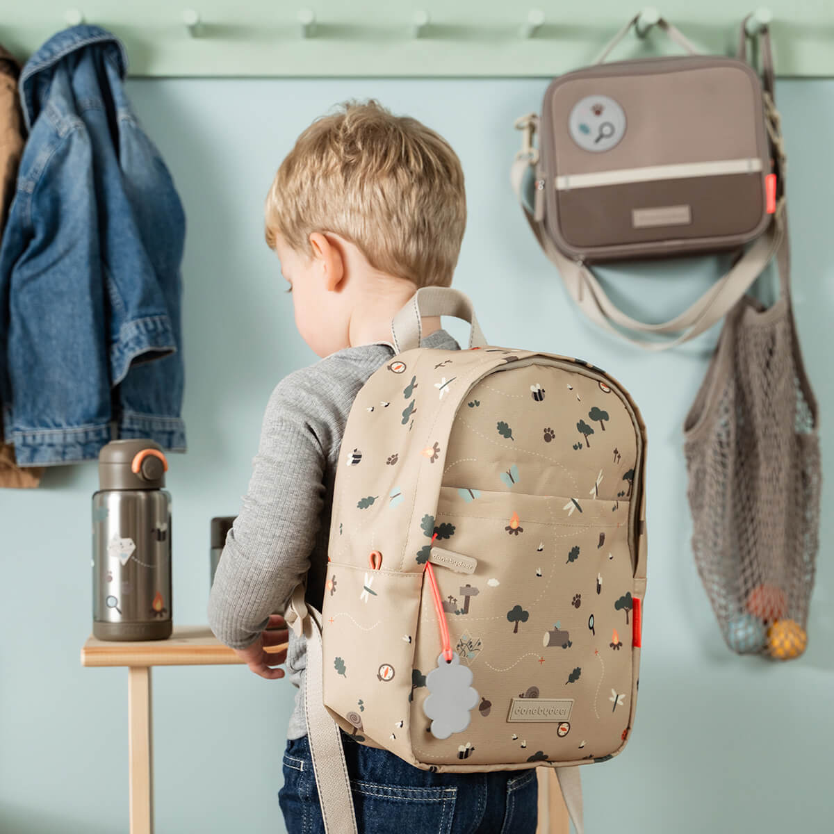 Done by Deer® Otroški nahrbtnik Tiny trails Sand 7,5l Done by Deer