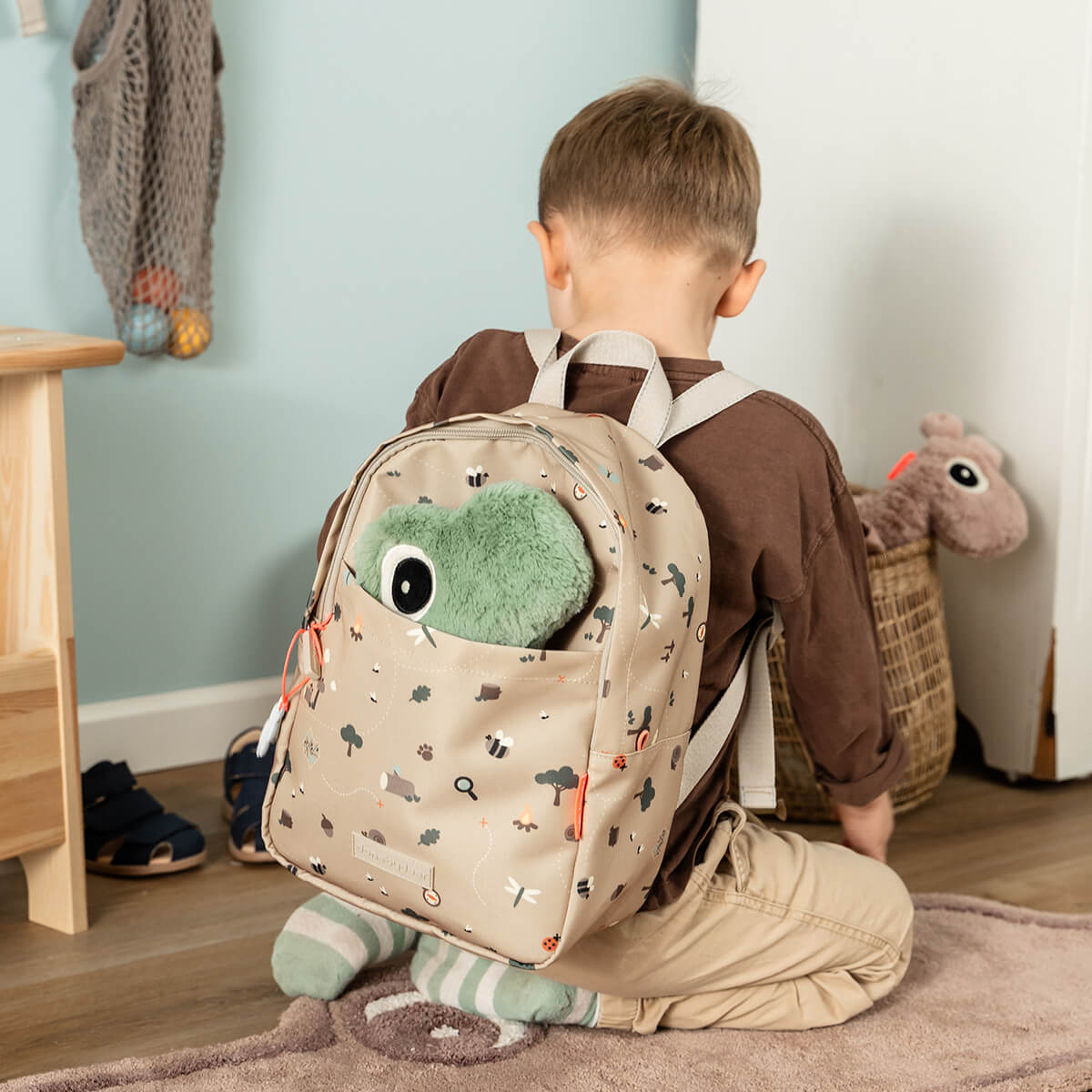 Done by Deer® Otroški nahrbtnik Tiny trails Sand 7,5l Done by Deer