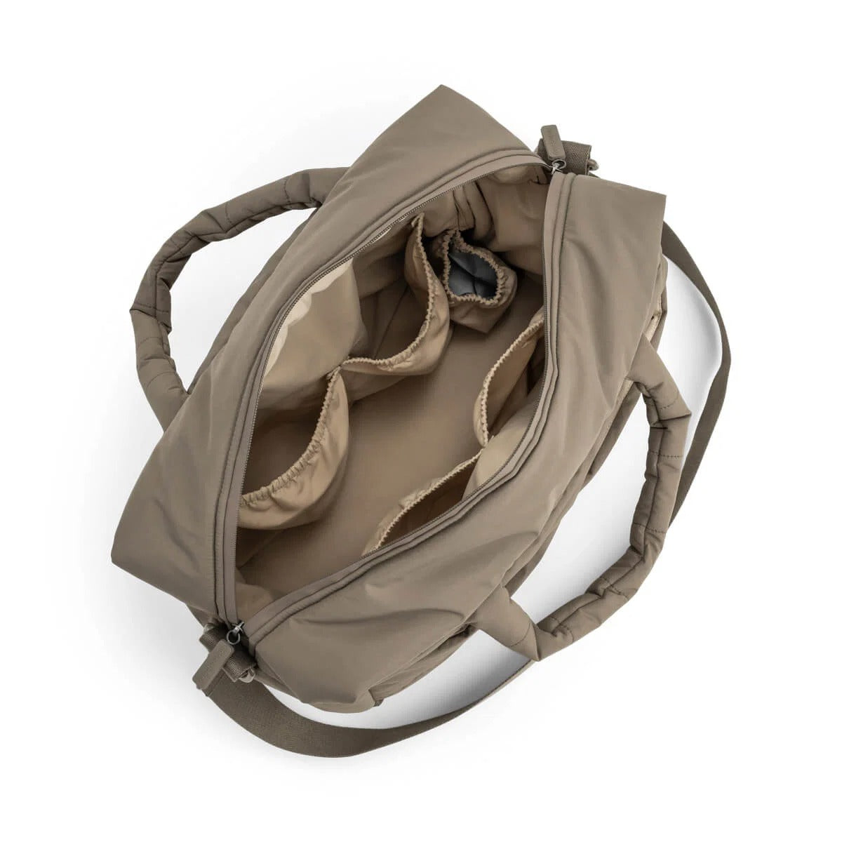 Done by Deer® Quilted changing bag Taupe
