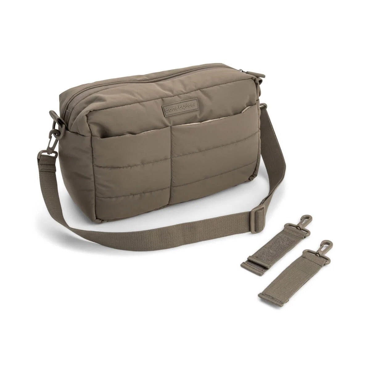 Done by Deer® Quilted stroller bag Taupe