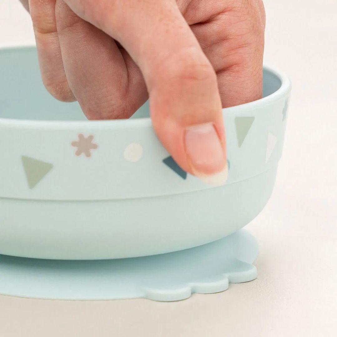 Done by Deer® Prvi jedilni set Foodie Celebration Blue Done by Deer