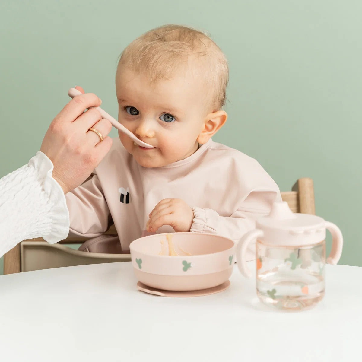 Done by Deer® Prvi jedilni set Foodie Tiny farm Powder