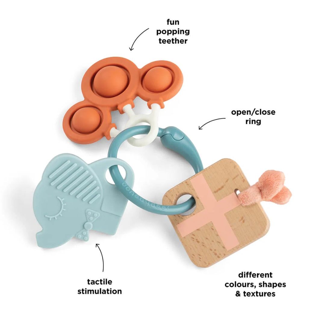 Done by Deer® Senzorični aktivnostni obroč Celebration Colour mix Done by Deer