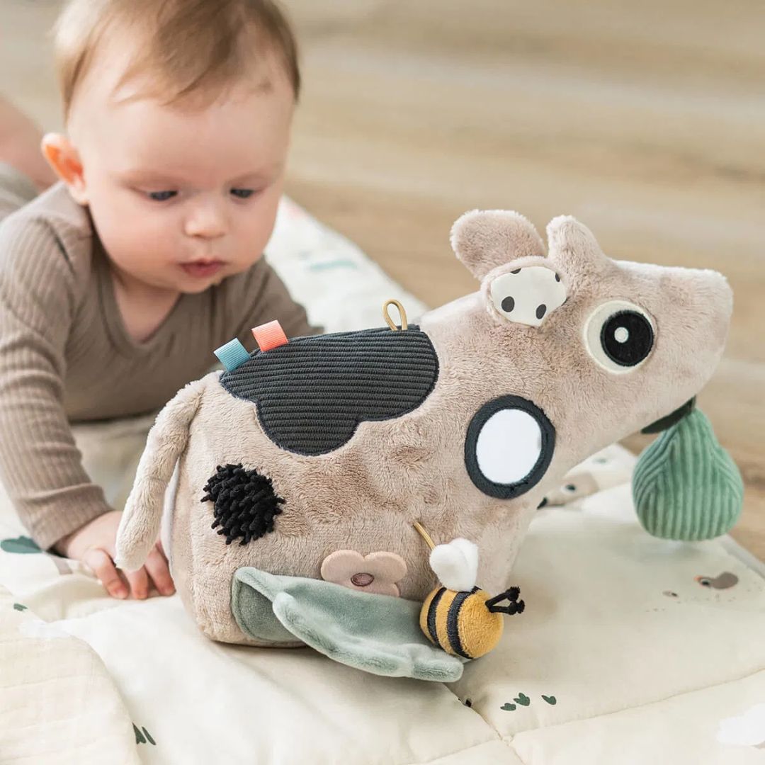 Done by Deer® Senzorično ogledalo za igro na trebuščku Dotti Sand Done by Deer