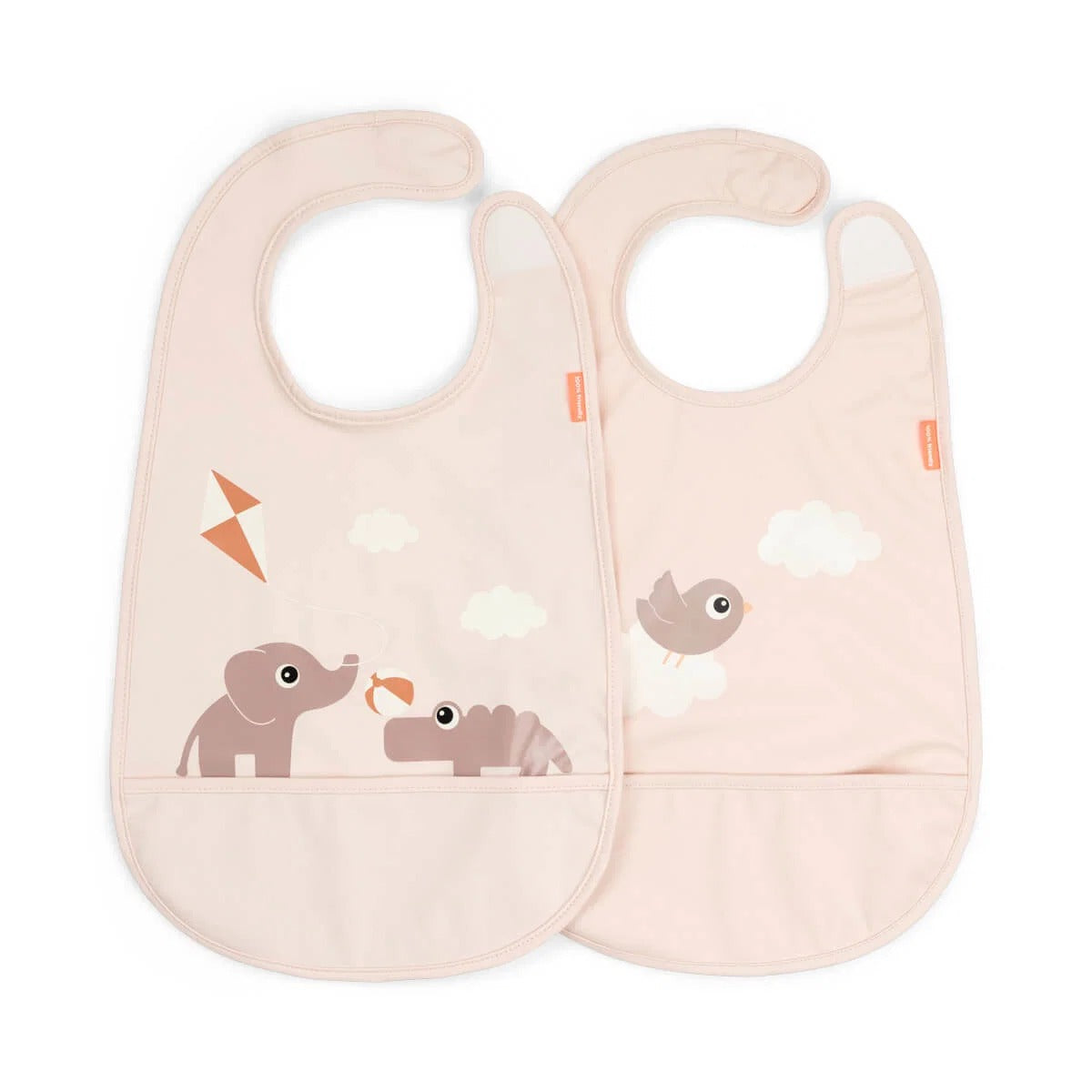 Done by Deer® Bib velcro 2-pack Playground Powder