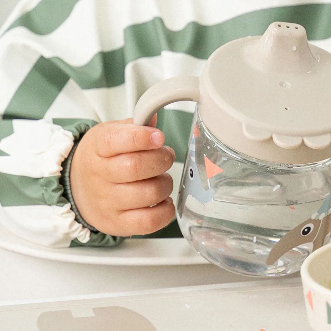 Done by Deer® Slinček z rokavi Stripes Green Done by Deer