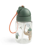 Done by Deer® Borraccia con cannuccia Tiny trails Green 280 ml