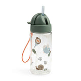 Done by Deer® Borraccia con cannuccia Tiny trails Green 350 ml