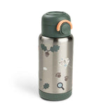 Done by Deer® Termo bočica sa slamkom 340 ml Tiny trails Green